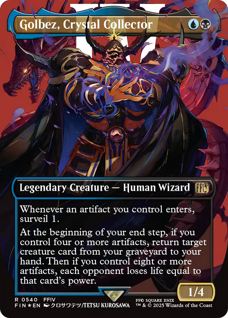 Golbez, Crystal Collector (Borderless) (Surge Foil) [FINAL FANTASY] | I Want That Stuff Brandon