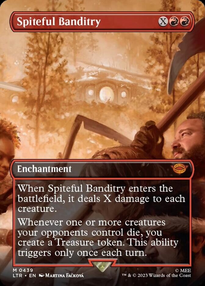 Spiteful Banditry (Borderless Alternate Art) [The Lord of the Rings: Tales of Middle-Earth] | I Want That Stuff Brandon