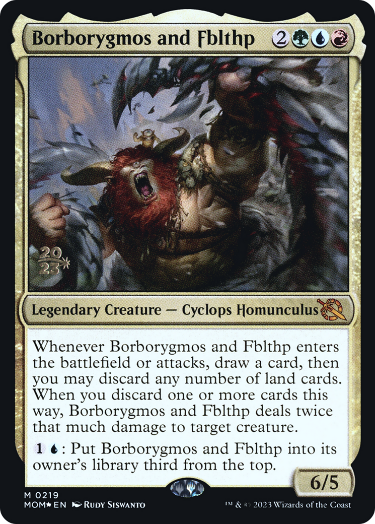 Borborygmos and Fblthp [March of the Machine Prerelease Promos] | I Want That Stuff Brandon