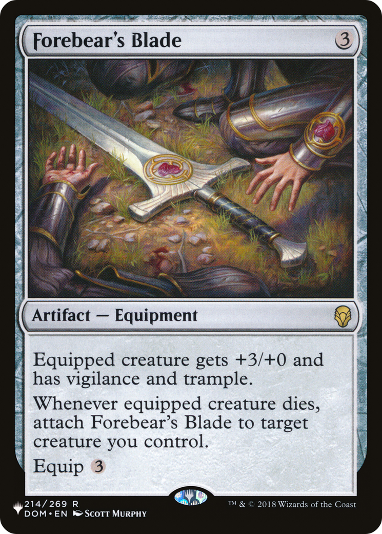 Forebear's Blade [The List] | I Want That Stuff Brandon