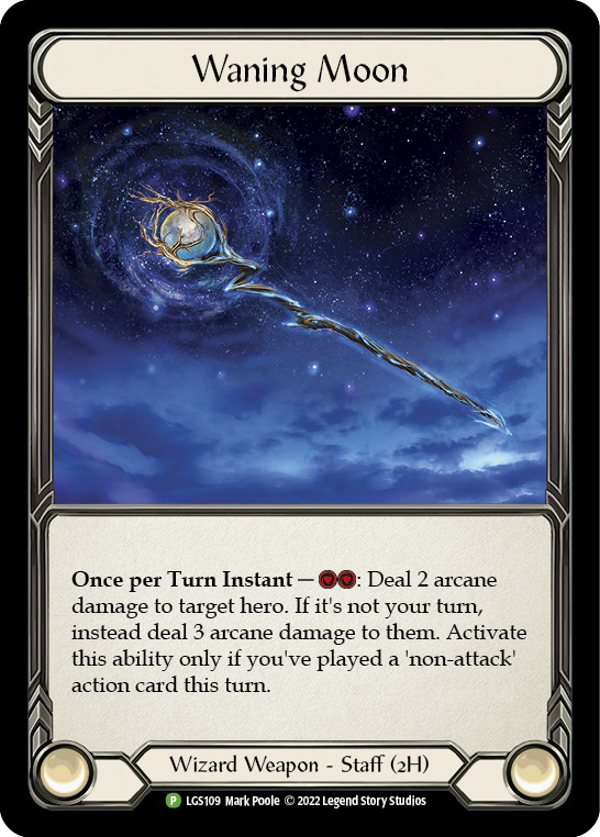 Waning Moon [LGS109] (Promo)  Cold Foil | I Want That Stuff Brandon