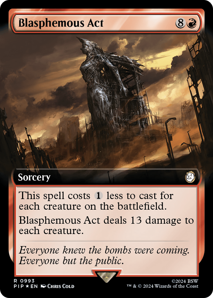 Blasphemous Act (Extended Art) (Surge Foil) [Fallout] | I Want That Stuff Brandon