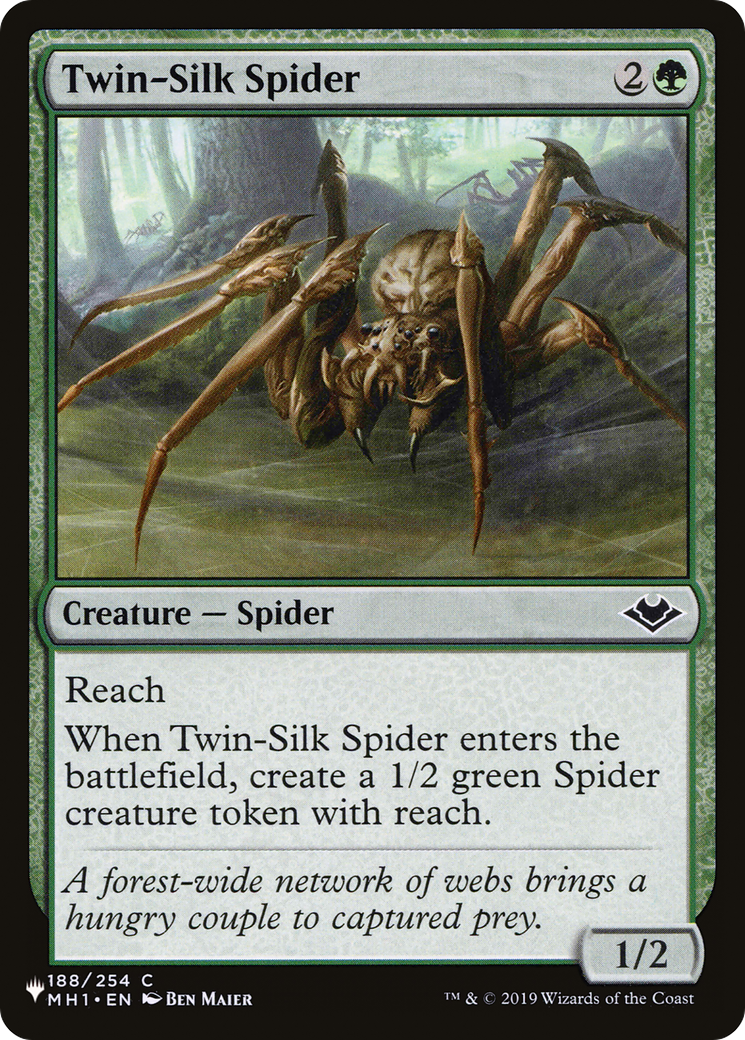 Twin-Silk Spider [The List Reprints] | I Want That Stuff Brandon