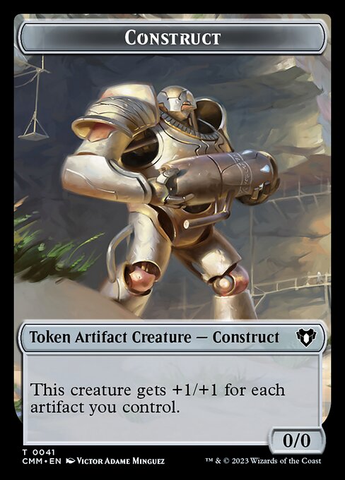 Treasure // Construct (0041) Double-Sided Token [Commander Masters Tokens] | I Want That Stuff Brandon