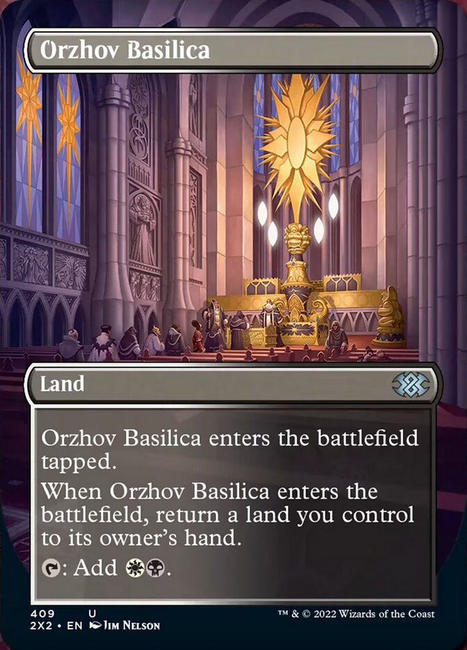 Orzhov Basilica (Borderless Alternate Art) [Double Masters 2022] | I Want That Stuff Brandon