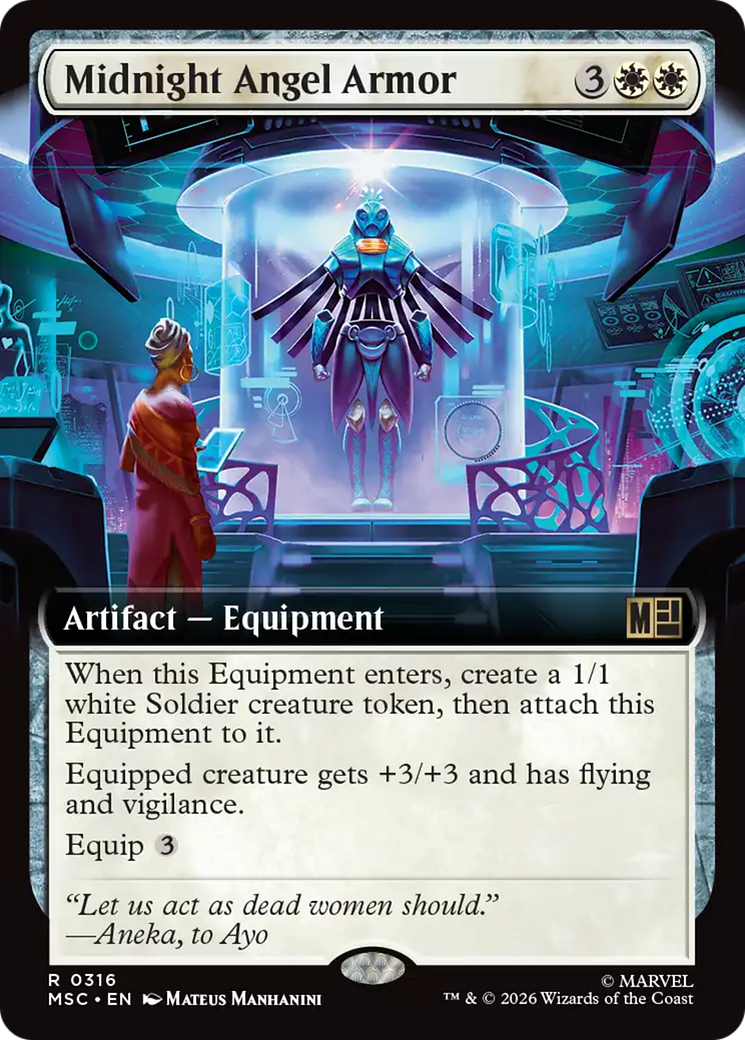 Midnight Angel Armor (Extended Art) [Marvel Super Heroes Commander] | I Want That Stuff Brandon
