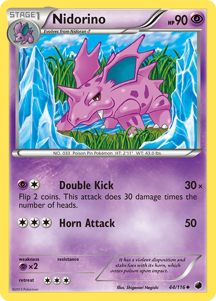 Nidorino (44/116) [Black & White: Plasma Freeze] | I Want That Stuff Brandon