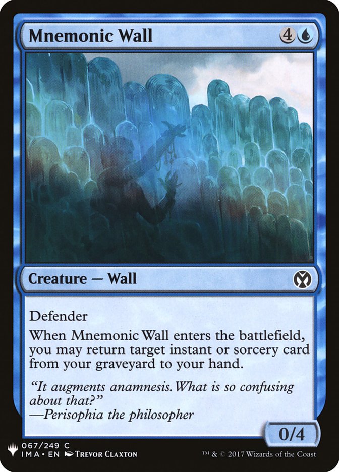 Mnemonic Wall [Mystery Booster] | I Want That Stuff Brandon
