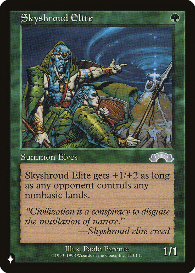 Skyshroud Elite [The List Reprints] | I Want That Stuff Brandon