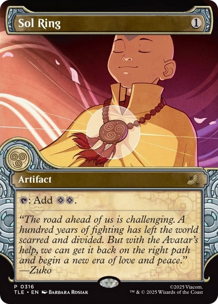 Sol Ring (Showcase) [Avatar: The Last Airbender: Eternal-Legal] | I Want That Stuff Brandon