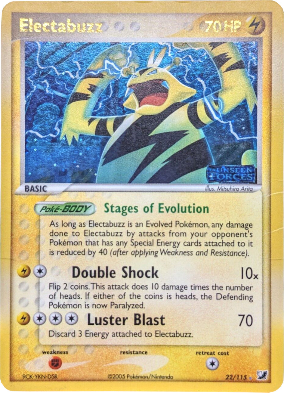 Electabuzz (22/115) (Stamped) [EX: Unseen Forces] | I Want That Stuff Brandon