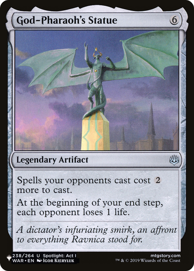 God-Pharaoh's Statue [The List Reprints] | I Want That Stuff Brandon