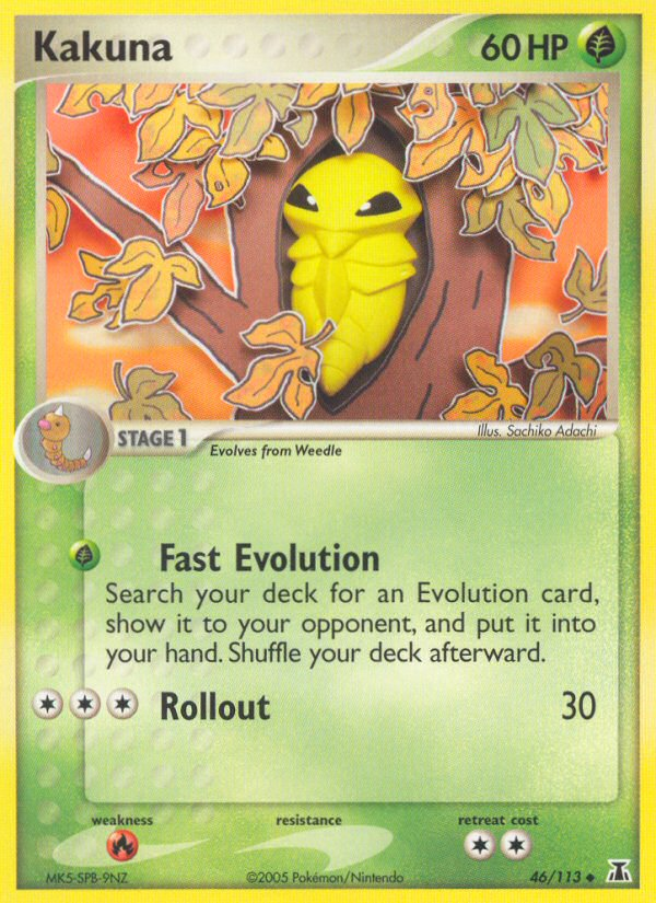 Kakuna (46/113) [EX: Delta Species] | I Want That Stuff Brandon