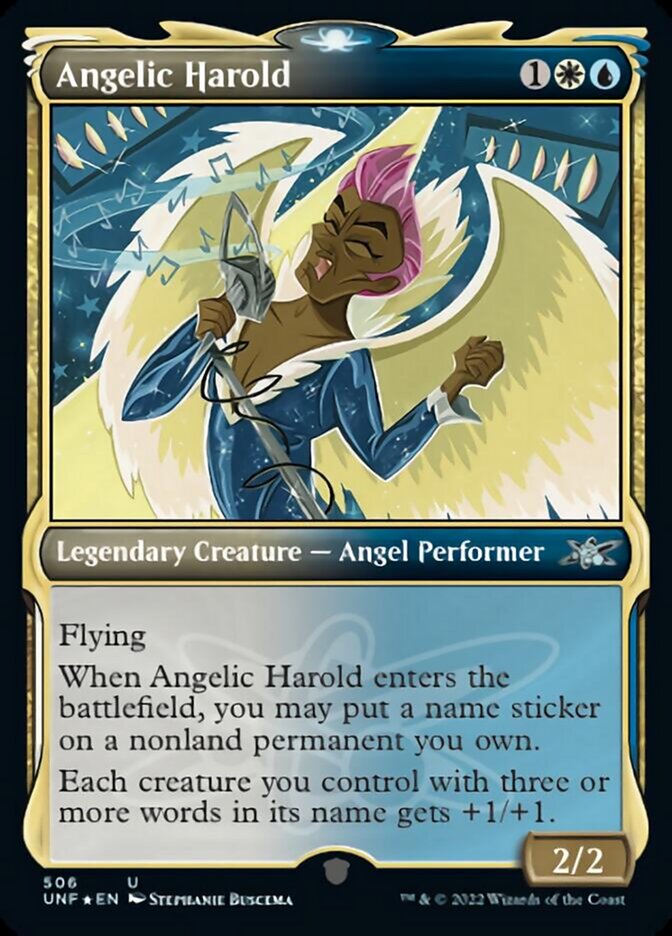 Angelic Harold (Showcase) (Galaxy Foil) [Unfinity] | I Want That Stuff Brandon