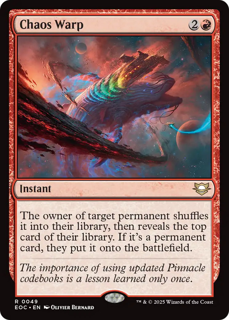 Chaos Warp [Edge of Eternities Commander] | I Want That Stuff Brandon