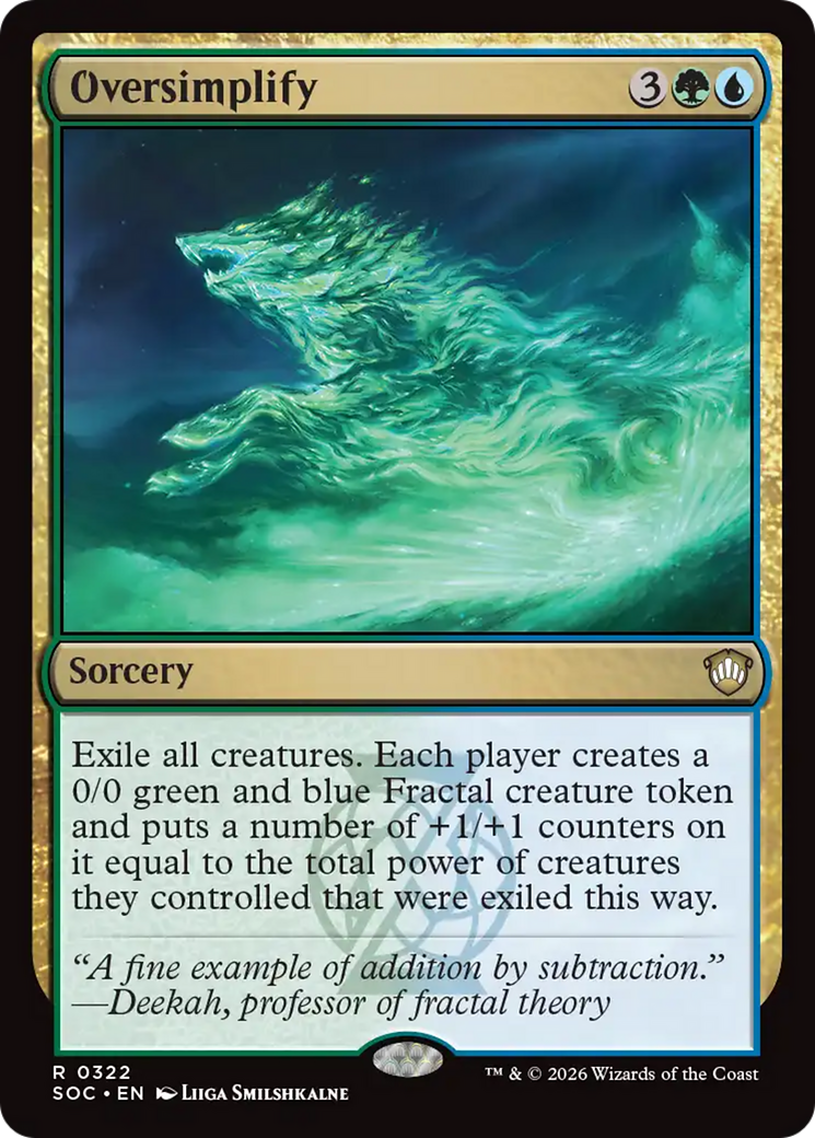 Oversimplify [Secrets of Strixhaven Commander] | I Want That Stuff Brandon