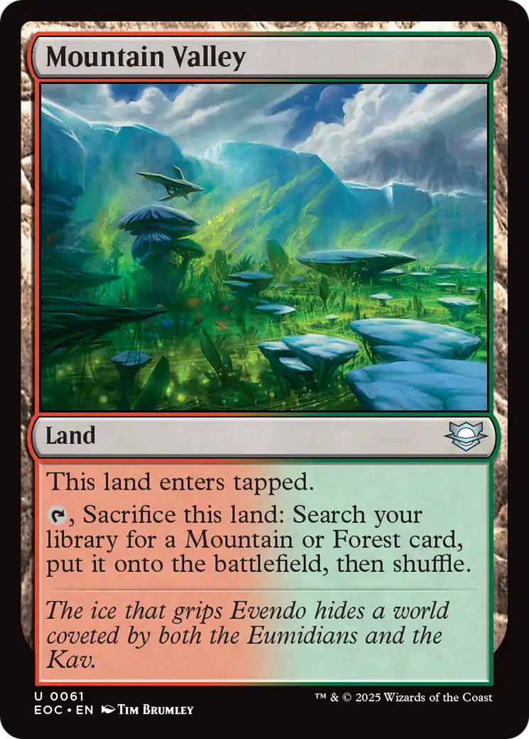 Mountain Valley [Edge of Eternities Commander] | I Want That Stuff Brandon