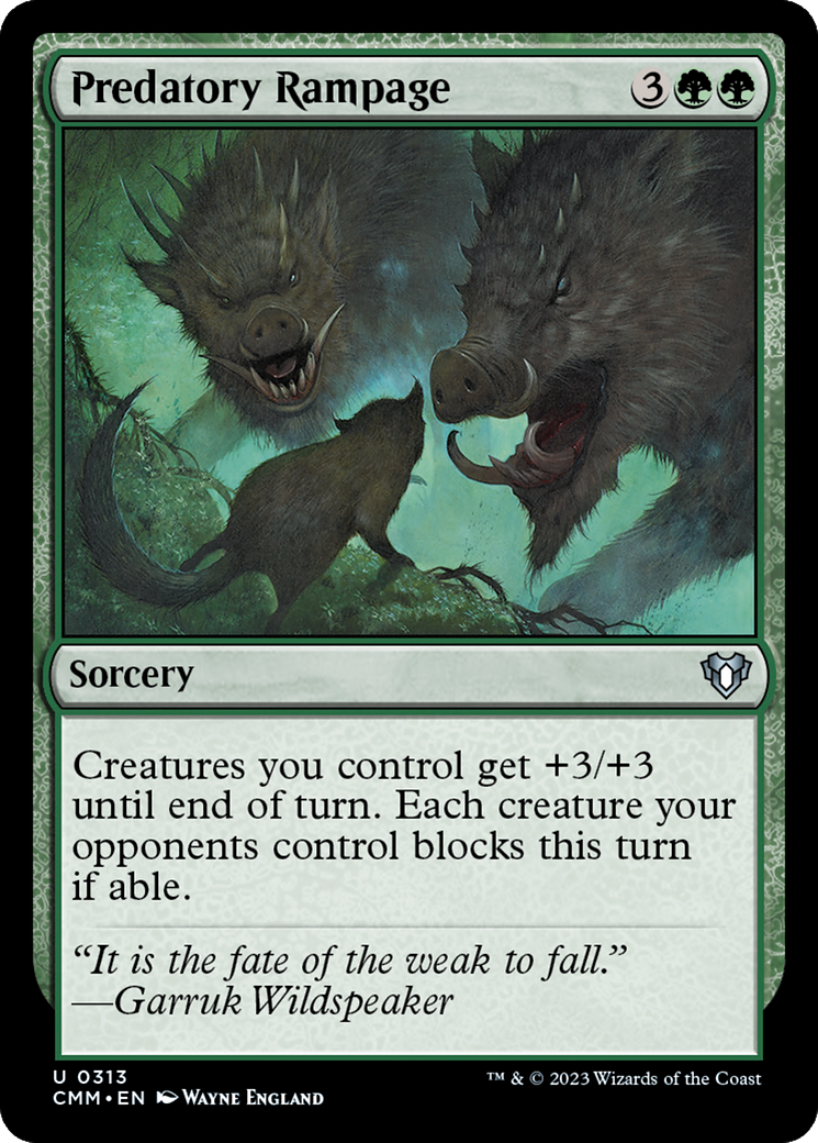 Predatory Rampage [Commander Masters] | I Want That Stuff Brandon