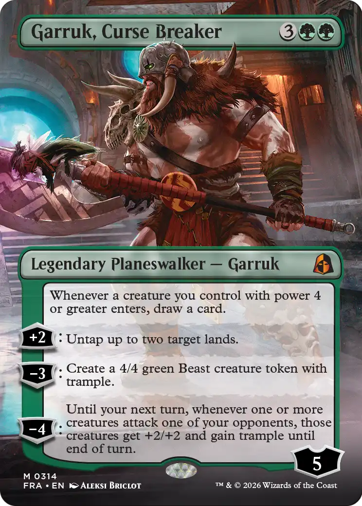 Garruk, Curse Breaker (Borderless) [Reality Fracture] | I Want That Stuff Brandon
