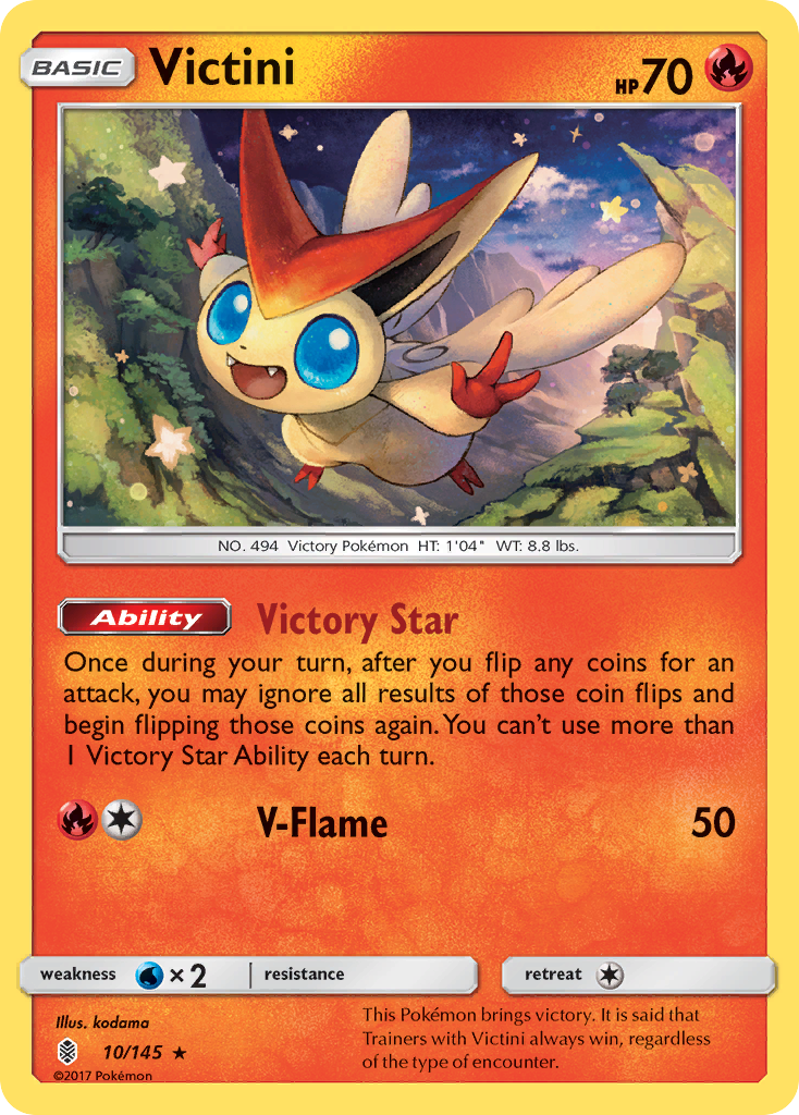 Victini (10/145) [Sun & Moon: Guardians Rising] | I Want That Stuff Brandon