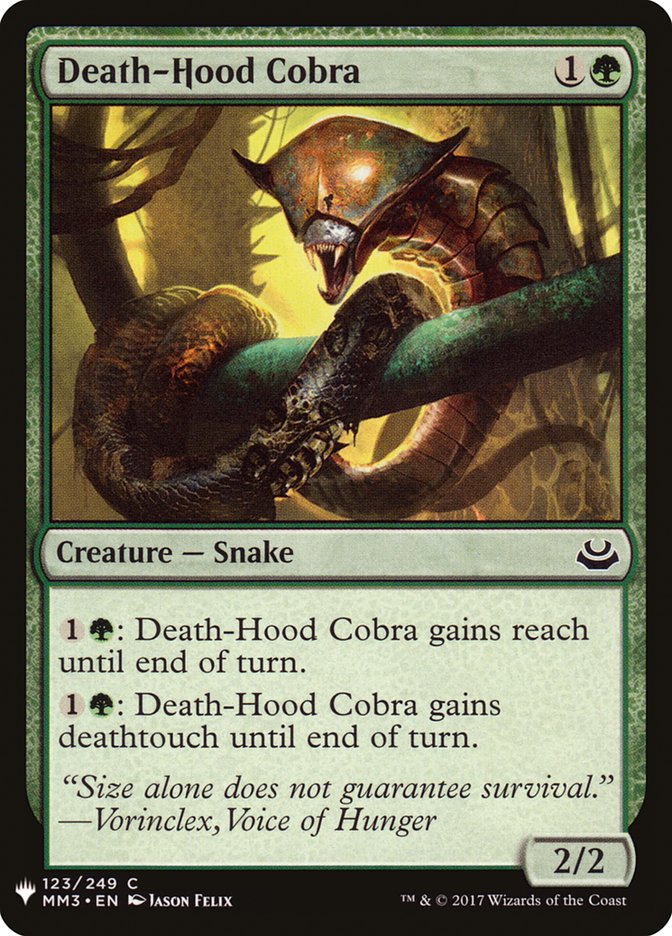 Death-Hood Cobra [Mystery Booster] | I Want That Stuff Brandon