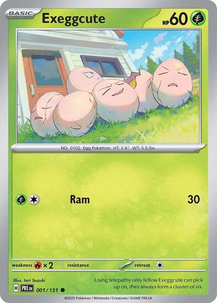 Exeggcute (001/131) [Scarlet & Violet: Prismatic Evolutions] | I Want That Stuff Brandon