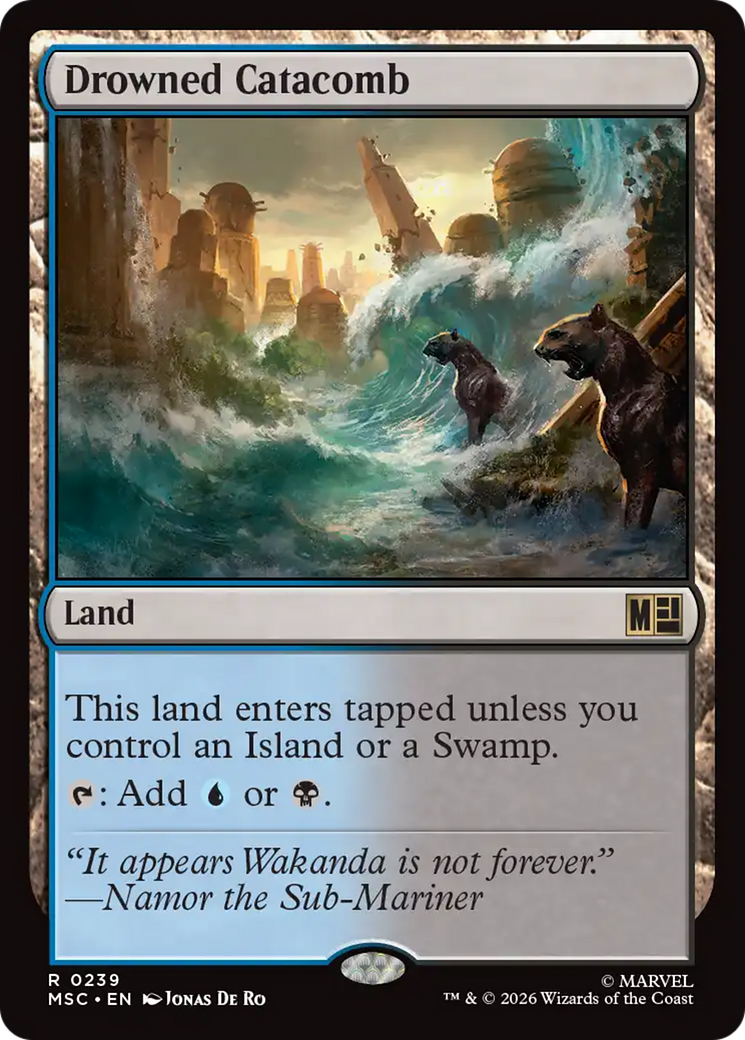 Drowned Catacomb (Surge Foil) [Marvel Super Heroes Commander] | I Want That Stuff Brandon