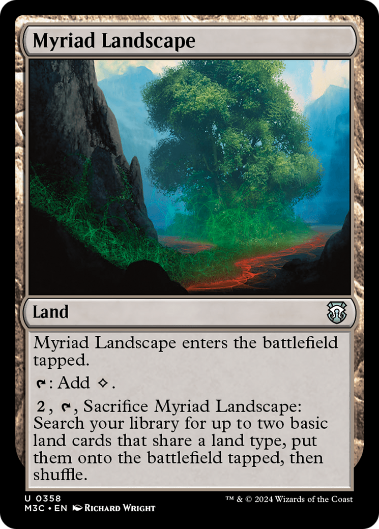 Myriad Landscape (Ripple Foil) [Modern Horizons 3 Commander] | I Want That Stuff Brandon