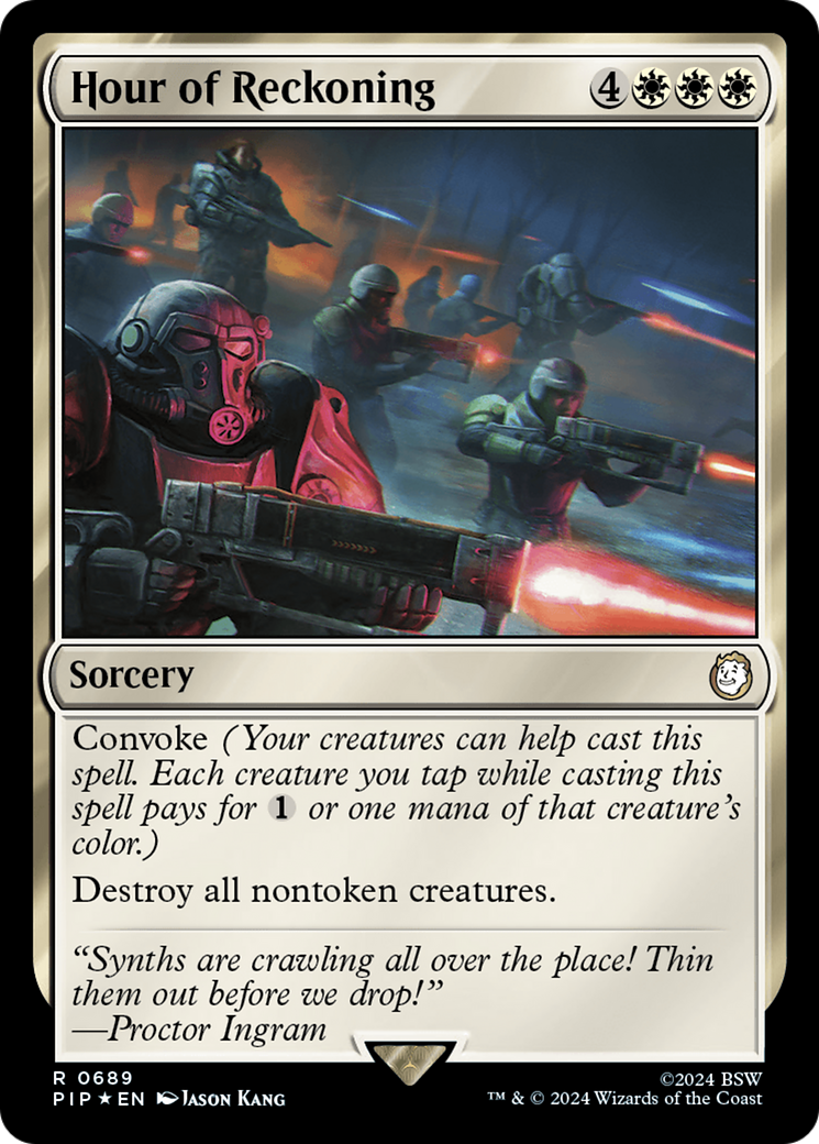 Hour of Reckoning (Surge Foil) [Fallout] | I Want That Stuff Brandon