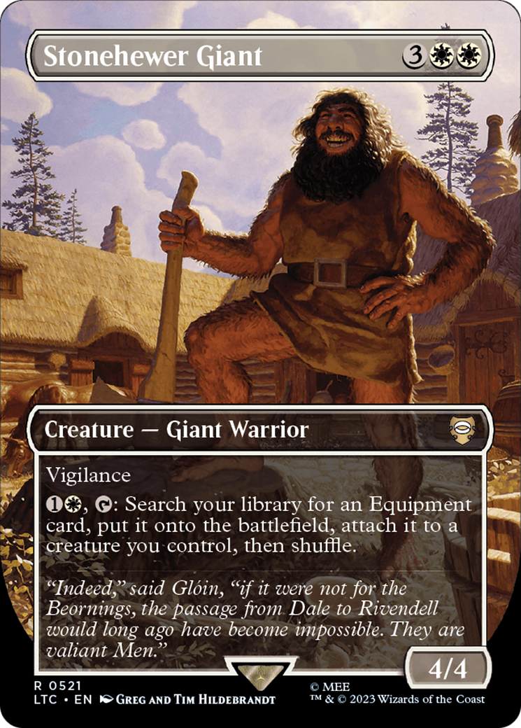 Stonehewer Giant (Borderless) [The Lord of the Rings: Tales of Middle-Earth Commander] | I Want That Stuff Brandon