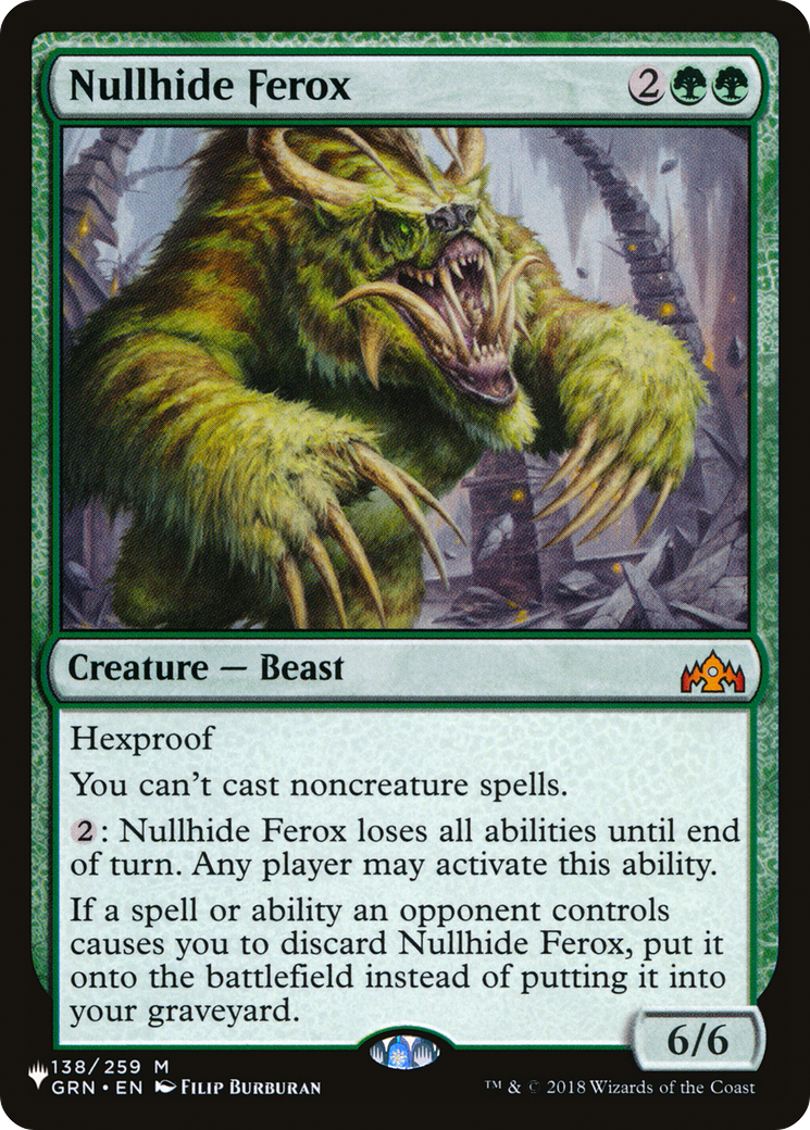 Nullhide Ferox [The List] | I Want That Stuff Brandon