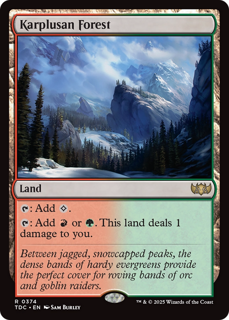 Karplusan Forest [Tarkir: Dragonstorm Commander] | I Want That Stuff Brandon