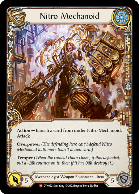 Construct Nitro Mechanoid // Nitro Mechanoid [DYN092] (Dynasty)  Rainbow Foil | I Want That Stuff Brandon