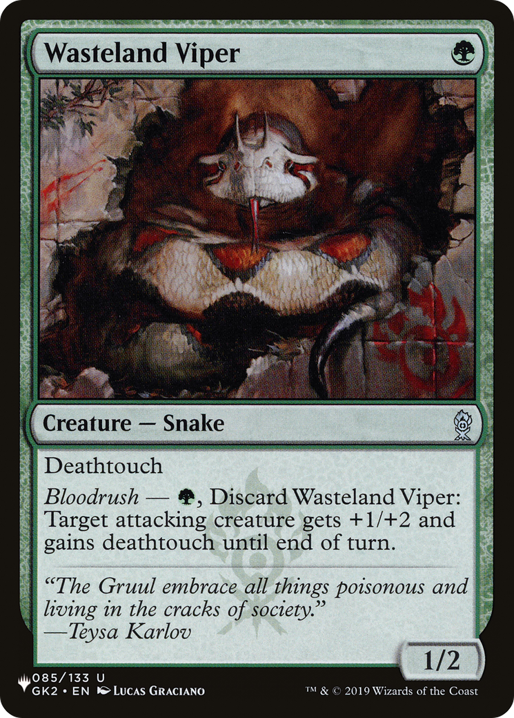 Wasteland Viper [The List Reprints] | I Want That Stuff Brandon