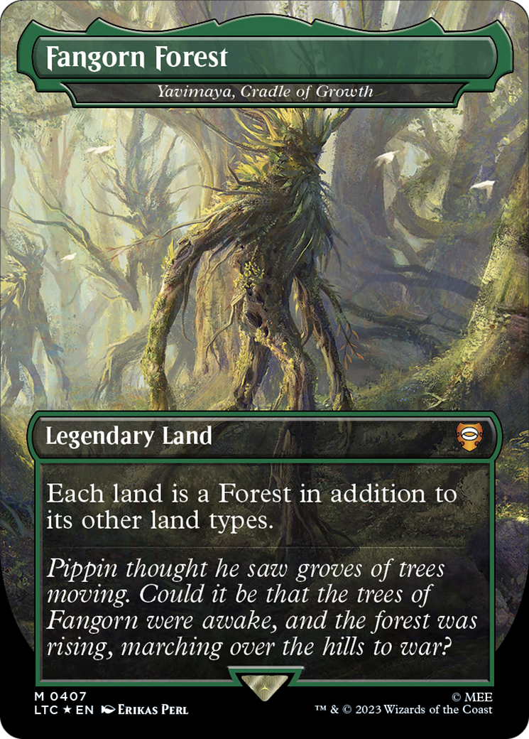 Fangorn Forest - Yavimaya, Cradle of Growth (Surge Foil Realms and Relics) [The Lord of the Rings: Tales of Middle-Earth Commander] | I Want That Stuff Brandon