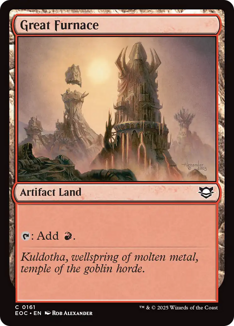 Great Furnace [Edge of Eternities Commander] | I Want That Stuff Brandon
