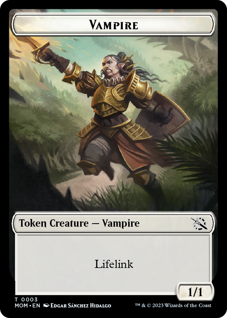 Elemental (9) // Vampire Double-Sided Token [March of the Machine Tokens] | I Want That Stuff Brandon