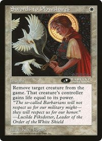 Swords to Plowshares (Oversized) [Oversize Cards] | I Want That Stuff Brandon