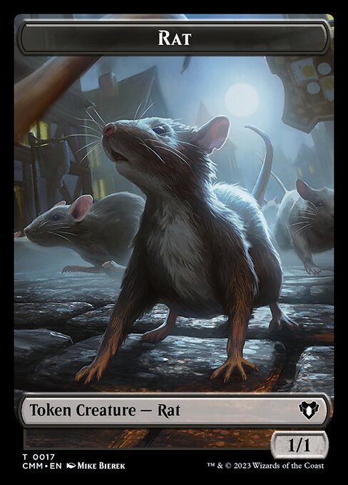 City's Blessing // Rat Double-Sided Token [Commander Masters Tokens] | I Want That Stuff Brandon