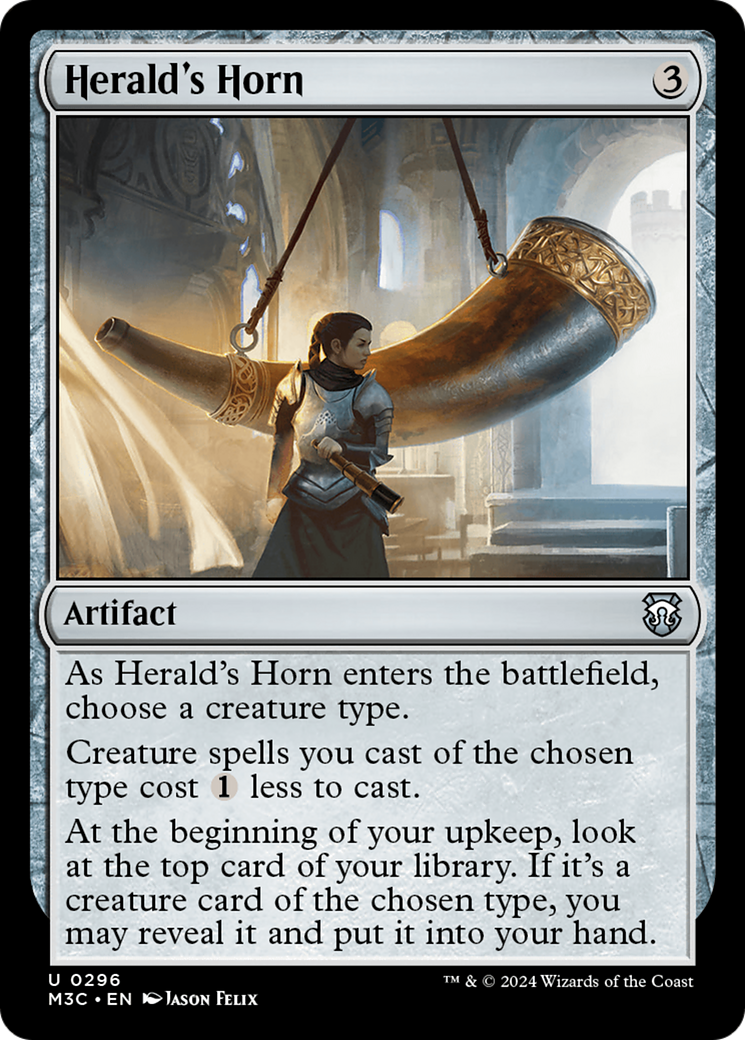 Herald's Horn (Ripple Foil) [Modern Horizons 3 Commander] | I Want That Stuff Brandon