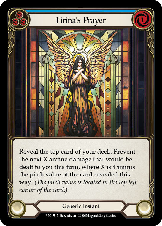 Eirina's Prayer (Blue) [ARC175-R] (Arcane Rising)  1st Edition Normal | I Want That Stuff Brandon