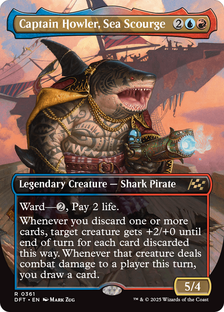 Captain Howler, Sea Scourge (Borderless) [Aetherdrift] | I Want That Stuff Brandon