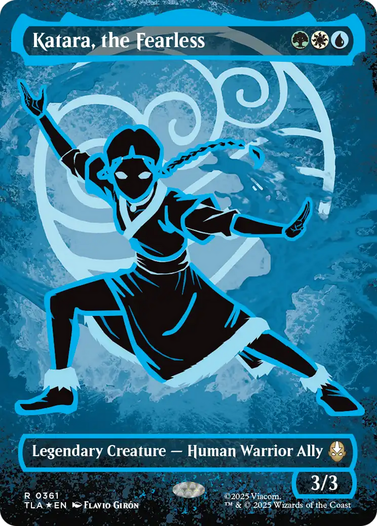 Katara, the Fearless (Borderless) (Neon Ink Foil) [Avatar: The Last Airbender] | I Want That Stuff Brandon