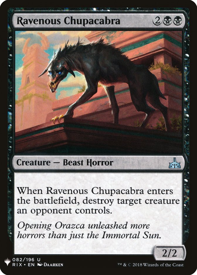 Ravenous Chupacabra [Mystery Booster] | I Want That Stuff Brandon