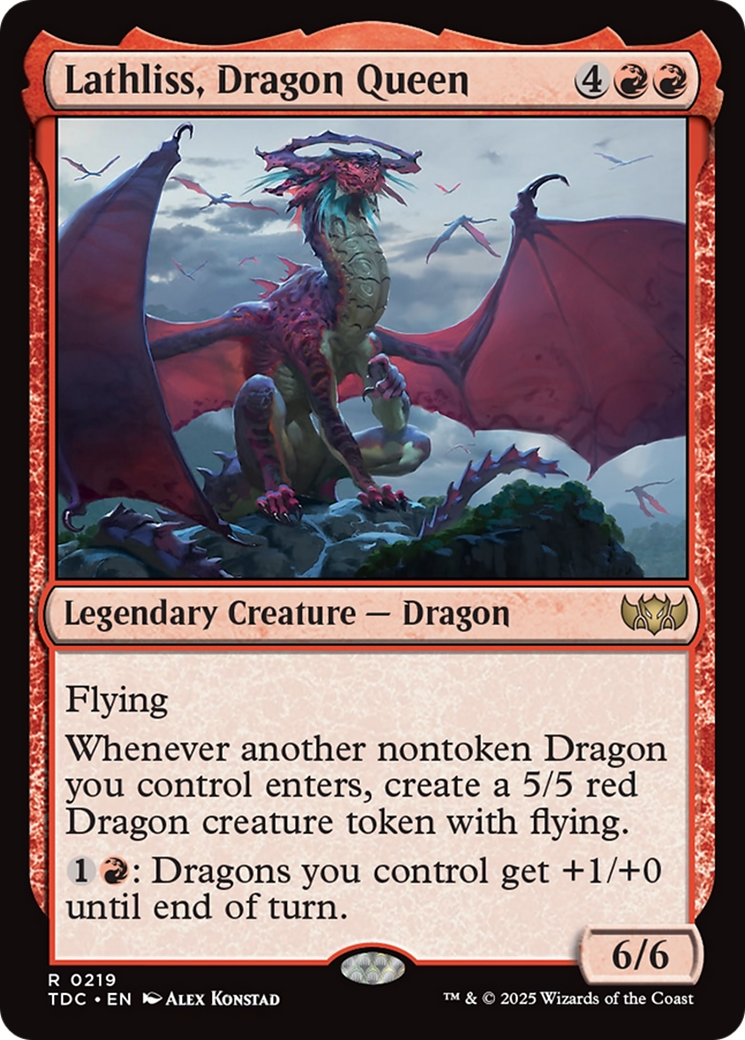 Lathliss, Dragon Queen [Tarkir: Dragonstorm Commander] | I Want That Stuff Brandon