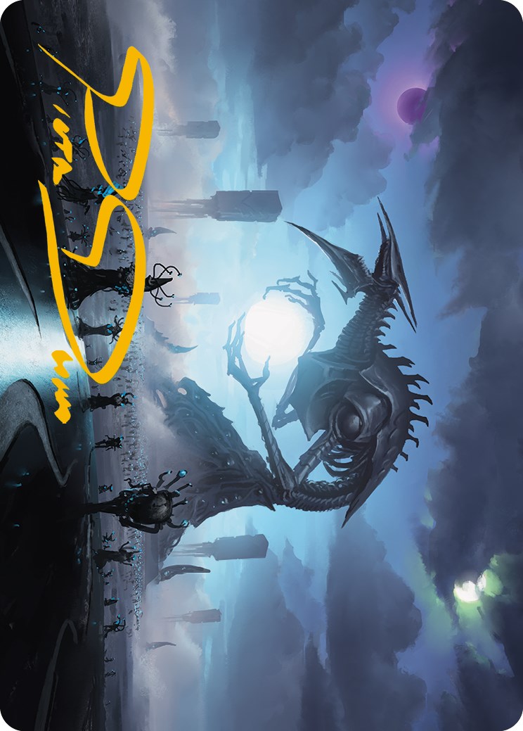 Blue Sun's Twilight Art Card (Gold-Stamped Signature) [Phyrexia: All Will Be One Art Series] | I Want That Stuff Brandon