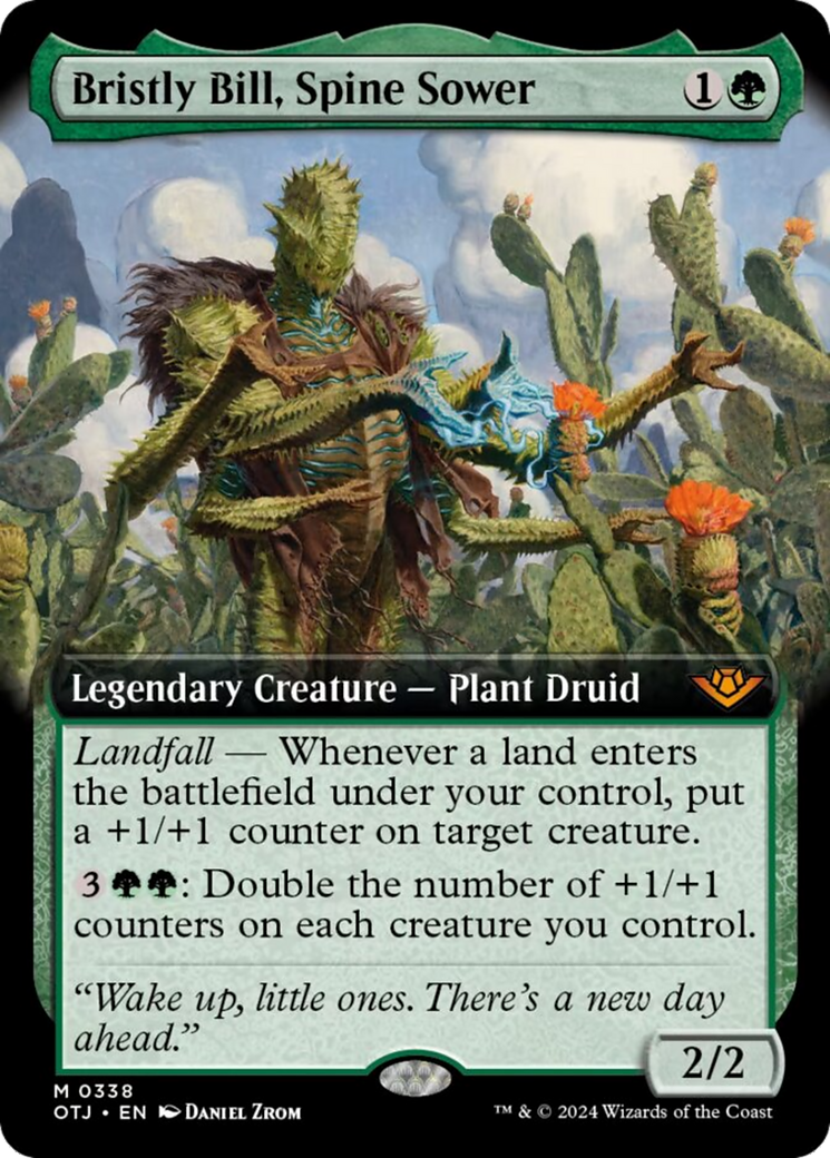 Bristly Bill, Spine Sower (Extended Art) [Outlaws of Thunder Junction] | I Want That Stuff Brandon