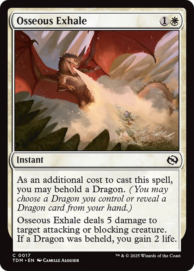 Osseous Exhale [Tarkir: Dragonstorm] | I Want That Stuff Brandon