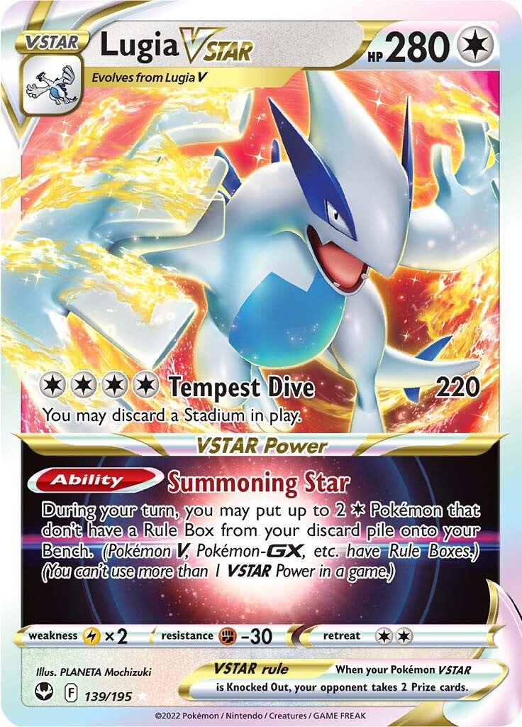 Lugia VSTAR (139/195) [Sword & Shield: Silver Tempest] | I Want That Stuff Brandon