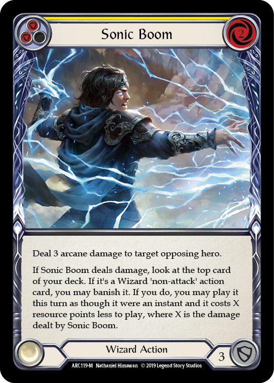 Sonic Boom [ARC119-M] (Arcane Rising)  1st Edition Normal | I Want That Stuff Brandon